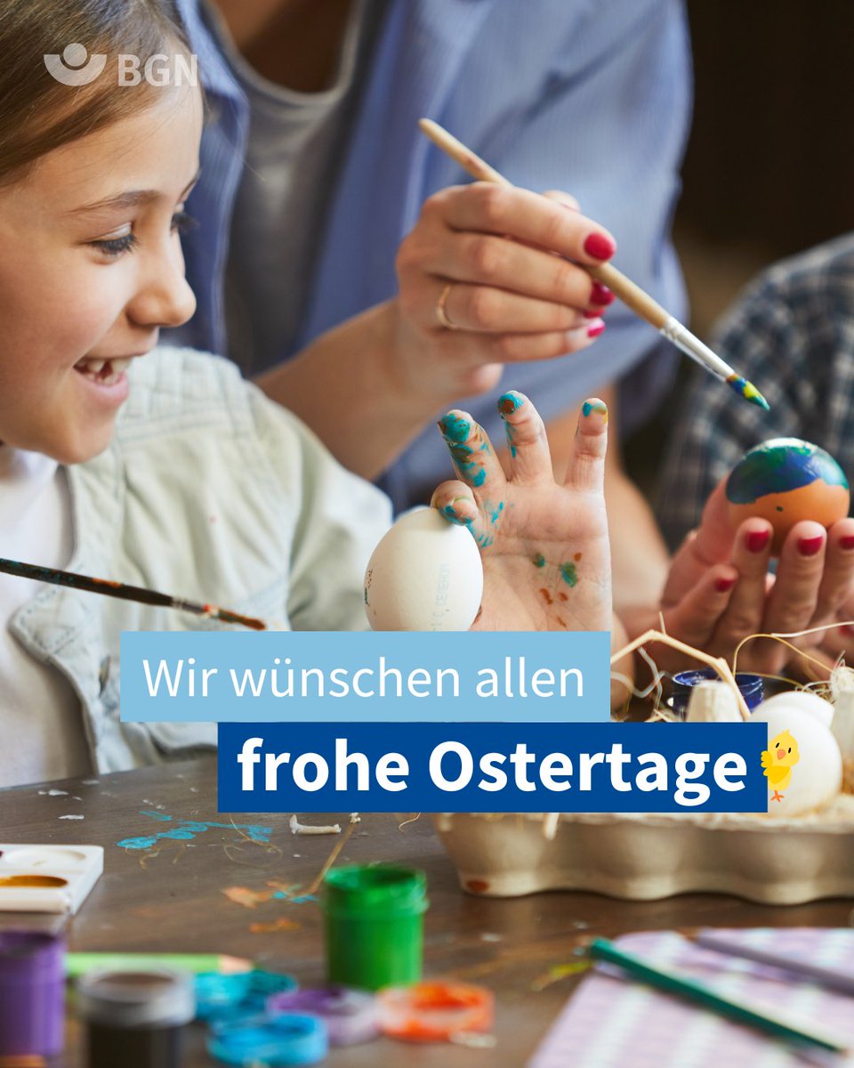 Wir wünschen allen frohe Osterfeiertage 🐇🌷

#berufsgenossenschaft #feiertage #ostern