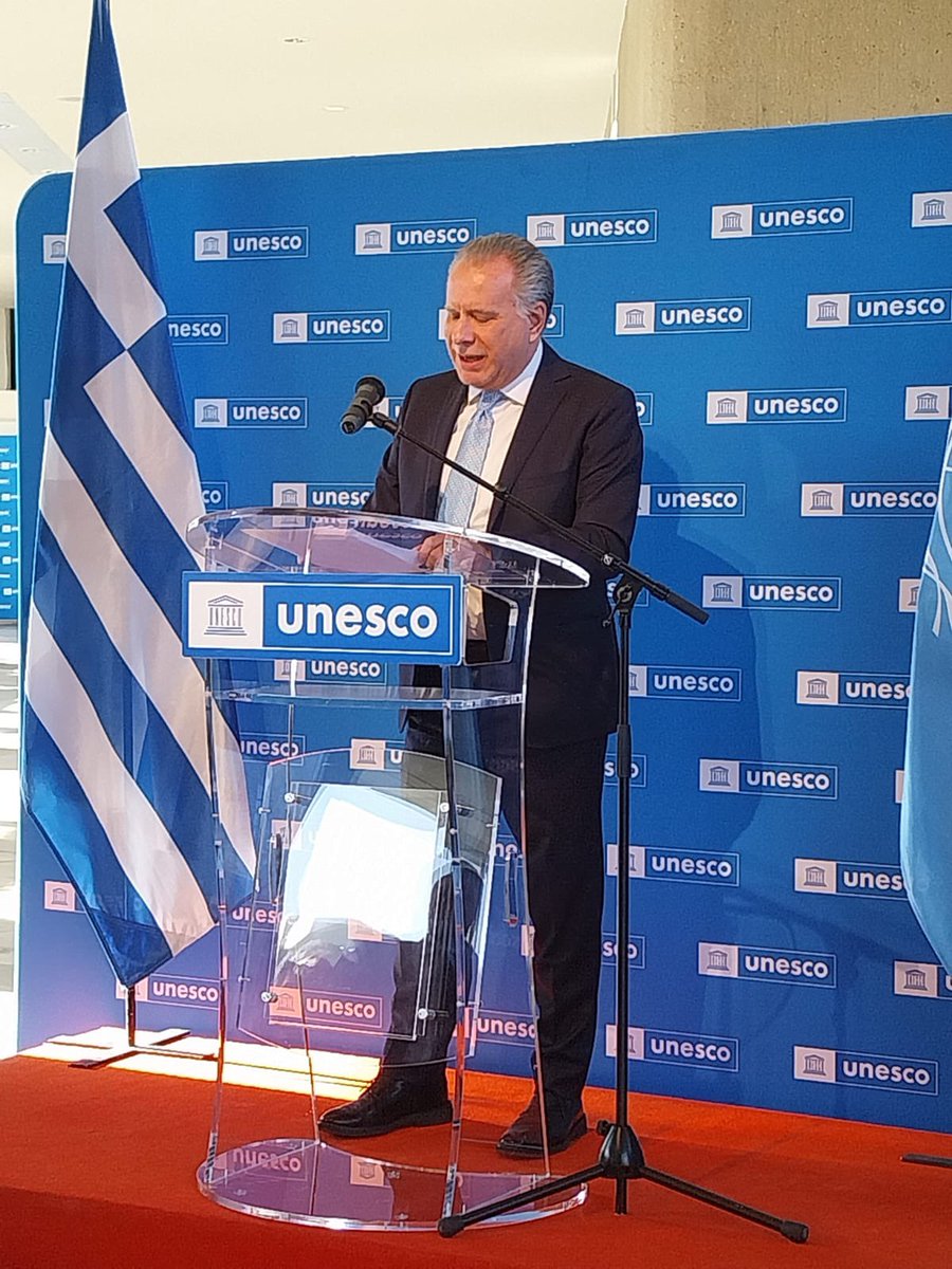 greeceinunesco's tweet image. "Music. Harmony. Melody."
Greek words, universal-like Maria Callas.
At @UNESCO, Greece honored The Diva with a sculpture. A tribute to her voice, her passion, her legacy.
Grateful to the 🇮🇹Ambassador for his heartfelt remarks.
#MariaCallas #UNESCO #GreekCulture @ItalyatUNESCO