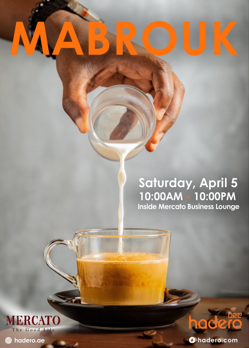benyam_bisrat's tweet photo. Excited to launch at Mercato Mall in Jumeirah this weekend! @Hadero_ae
#ReintroducingCoffee
π± #EthiopianCoffee
π± #ArabicaCoffee
π± #PremiumCoffee https://t.co/pd2TKtebWX