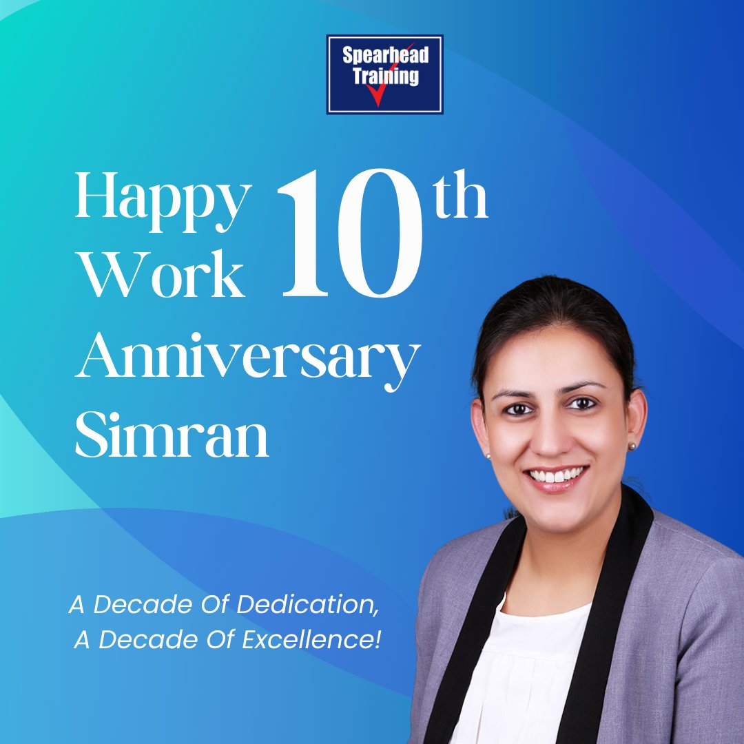 SpearheadGulf's tweet image. Thank you Simran for being a constant source of knowledge and a true inspiration. We celebrate your 10th work anniversary, and look forward to many more years with you!

#10thYear #Loyalty #Recognition #SpearheadGulf