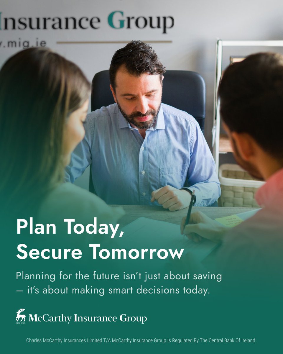 Planning for the future isn’t just about saving – it’s about making smart decisions today. At McCarthy Insurance Group, we offer financial planning services that include pensions, life cover, serious illness cover, investments, and inheritance tax planning. 

[AD]