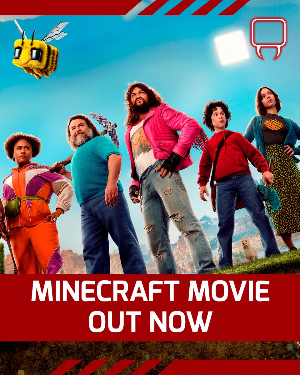 Minecraft is hitting the big screen! Be There and Be Square. 
OUT NOW
.
.
.
#Minecraft #MinecraftMovie