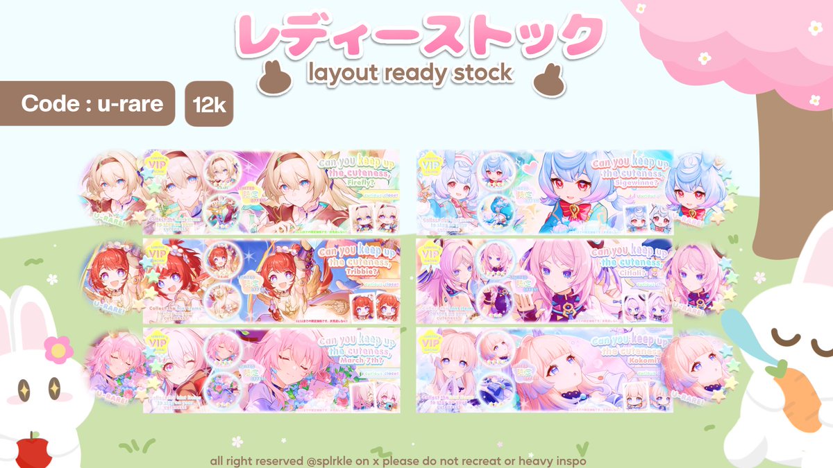 splrkle's tweet image. any interaction will be appreciated!!

halo semua, aku ada bawa layout ready stock hsr dan gi nih, untuk price bisa cek ALT ya. untuk Payment avail qris &amp;amp; dana! bisa di take dari sekarang yaa!

#zonauang #zonajajan #ZonaBA