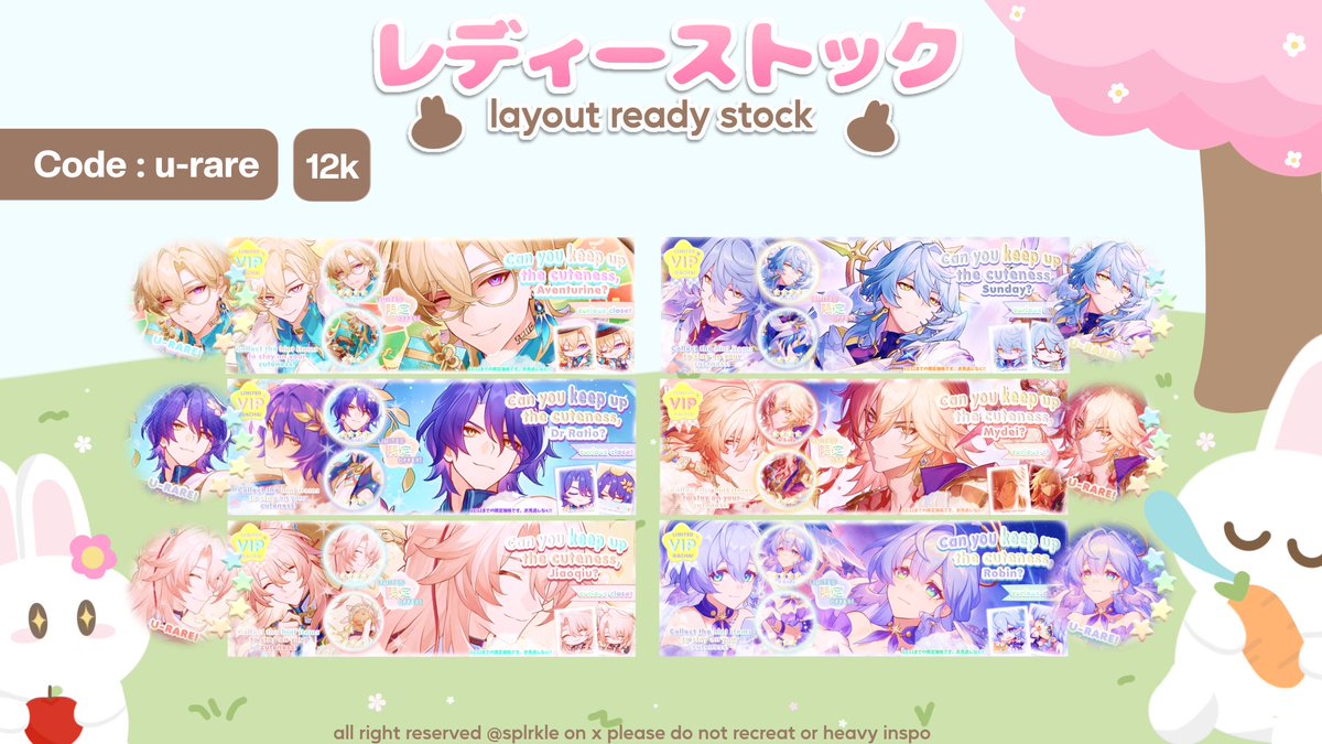 splrkle's tweet image. any interaction will be appreciated!!

halo semua, aku ada bawa layout ready stock hsr dan gi nih, untuk price bisa cek ALT ya. untuk Payment avail qris &amp;amp; dana! bisa di take dari sekarang yaa!

#zonauang #zonajajan #ZonaBA