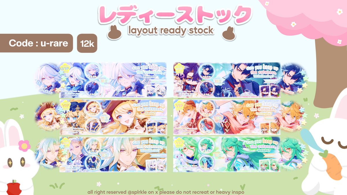 splrkle's tweet image. any interaction will be appreciated!!

halo semua, aku ada bawa layout ready stock hsr dan gi nih, untuk price bisa cek ALT ya. untuk Payment avail qris &amp;amp; dana! bisa di take dari sekarang yaa!

#zonauang #zonajajan #ZonaBA