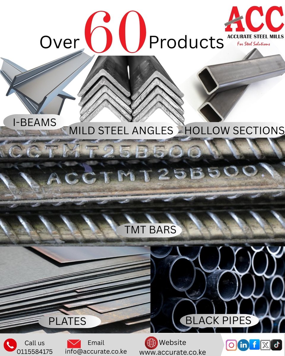 acc_kenya's tweet photo. Our in-house laboratory conducts rigorous mechanical and chemical testing to guarantee the highest standards of quality in every product we deliver.
CHOOSE ACC FOR STEEL YOU CAN TRUST. ✅
#SteelSolutions #SustainableConstruction #buykenyabuildkenya #steelfabrication https://t.co/nCVuQ5m7Z8