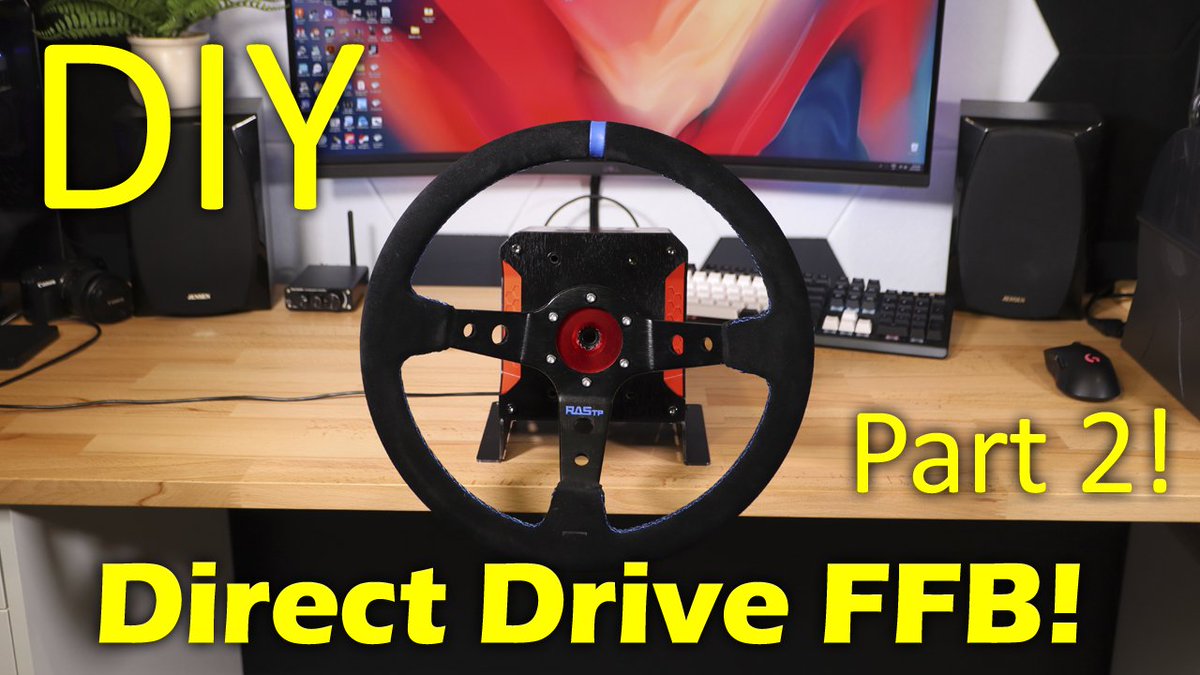 I finished off my direct drive FFB steering wheel! Thanks <a href="/PCBWayOfficial/">PCBWay</a> <a href="/luzooki/">PCBWay - Luz Woo</a> for the parts to make this possible!

youtu.be/ZE04ToZiPa0