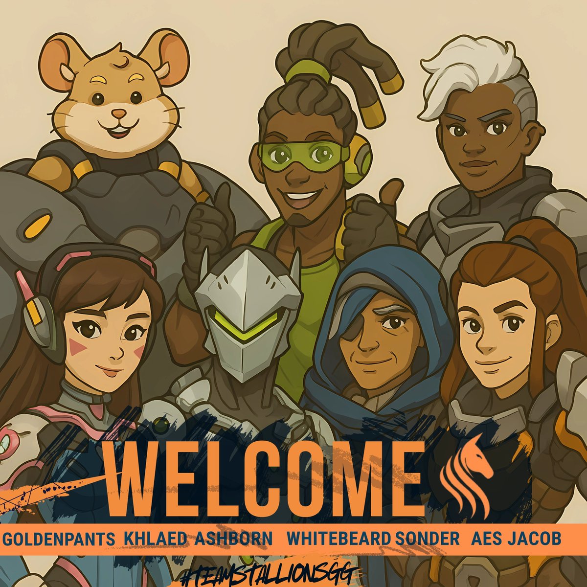 Stallions Esports (@teamstallionsgg) on Twitter photo Introducing our 2025 Overwatch roster! 🖤🧡
🥷I <a href="/GOLDENPANTS_OW/">GOLDENPANTS_OW</a>
🥷I @ASHBORNOW
🥷I @OWKHALEDD
🥷I @QSONDER
🥷I @AESVU
🥷I <a href="/owJacob/">Jacob</a>
🥷I @ga1_rou
🎨I <a href="/i_bloshi/">AbdulAziz AlBloshi</a>
Stallions don’t just play—they dominate! 🏆
#TeamStallionsGG 🖤🧡 Introducing our 2025 Overwatch roster! 🖤🧡
🥷I <a href="/GOLDENPANTS_OW/">GOLDENPANTS_OW</a>
🥷I @ASHBORNOW
🥷I @OWKHALEDD
🥷I @QSONDER
🥷I @AESVU
🥷I <a href="/owJacob/">Jacob</a>
🥷I @ga1_rou
🎨I <a href="/i_bloshi/">AbdulAziz AlBloshi</a>
Stallions don’t just play—they dominate! 🏆
#TeamStallionsGG 🖤🧡