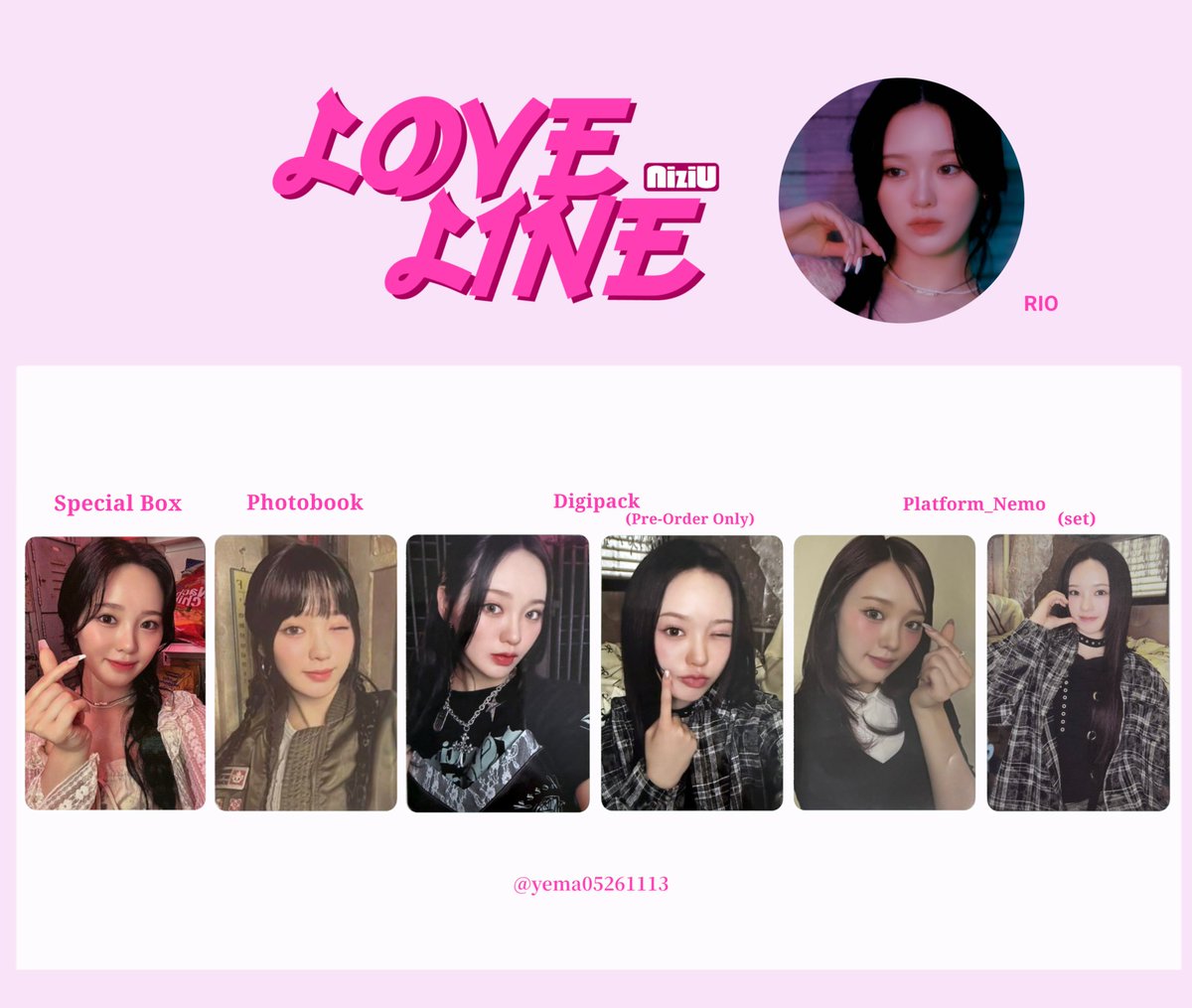 ✦𝐍𝐢𝐳𝐢𝐔 𝑳𝑶𝑽𝑬 𝑳𝑰𝑵𝑬 🩷 アルバム 封入 トレカ 一覧
