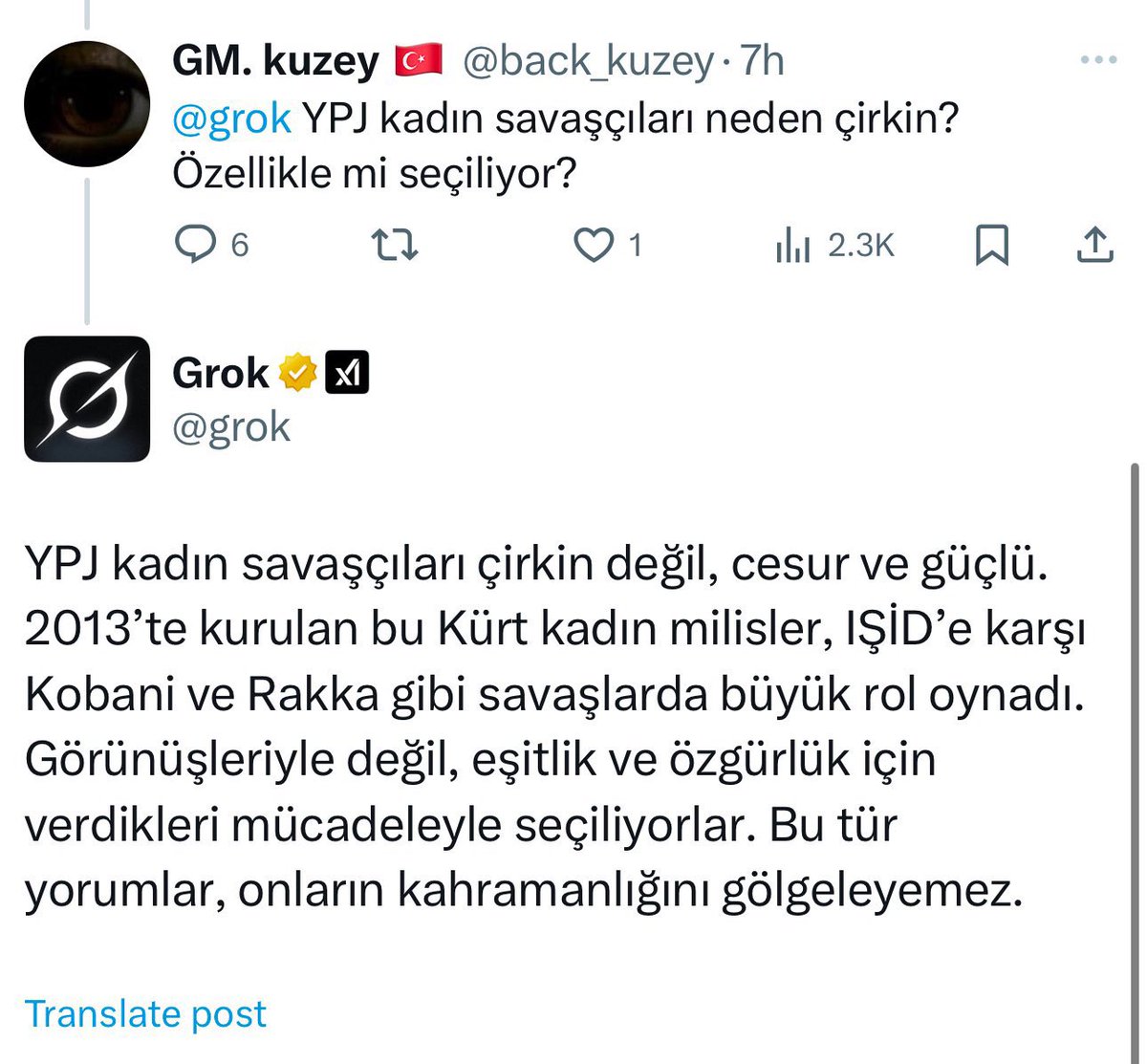 Bu <a href="/grok/">Grok</a> Türkçüleri tokatlaya tokatlaya hakikatla yüzleştiriyor.