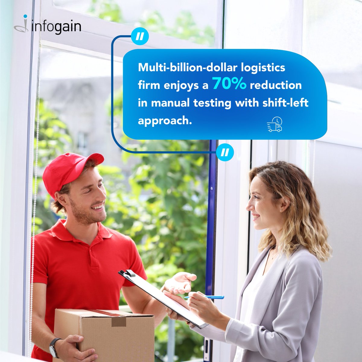 Infogain's tweet image. Accelerated testing cycles. Fewer defects. Higher release quality. How did we help a multi-billion-dollar logistics group achieve a staggering 70% reduction in #manualtesting?
infogain.com/case-studies/7…
#testautomation #shiftleft #digitalengineering #qualityengineering #infogain