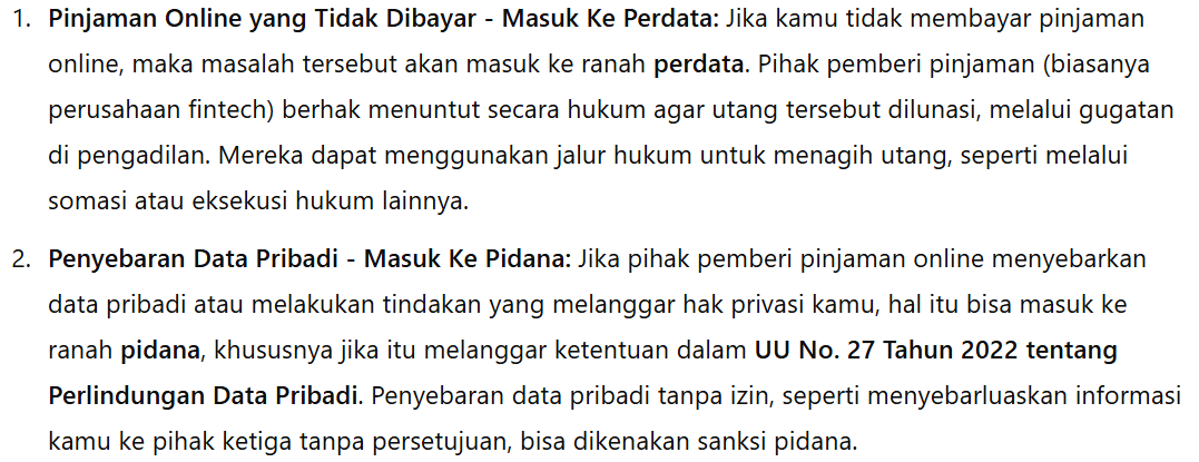 okeh, pahami konteks brkt ini
kalian ga perlu takut akan perpinjulan, segala sesuatu pasti ada resikonya, 
pastikan kalian selalu tau yang melakukan penyebaran data dari pihak pinjol yang mana dan jangan lupa "SCREENSHOOT" bukti pentingnya.
kalau sudah disebar anggap saja "LUNAS"