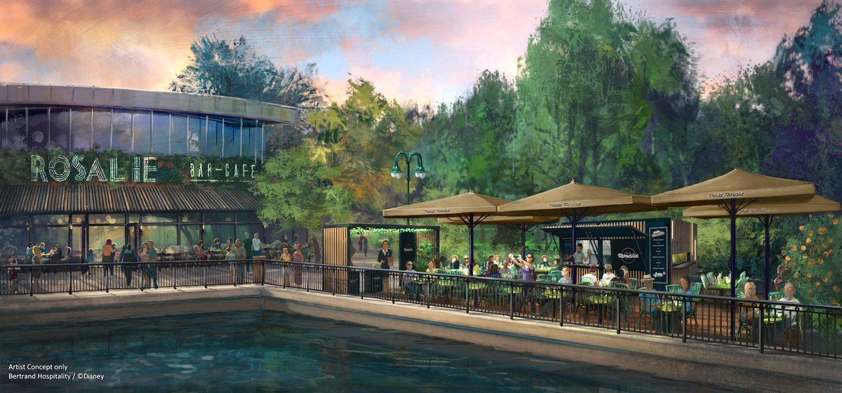 From April 2025, enjoy "Petite Rosalie", a new terrace by Lake Disney with a selection of snacks perfect for sunny days ☀️
More info here: news.disneylandparis.com/en/petite-rosa…