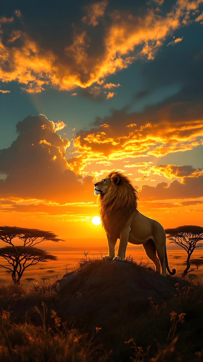 nature_gopi's tweet photo. The most #amazing and breathtaking pose, the clear vision of a #king of the #forest, 

#Sunset #Lion #Photography #wild 
#Yellow #Evining #World https://t.co/YYD32pExLe