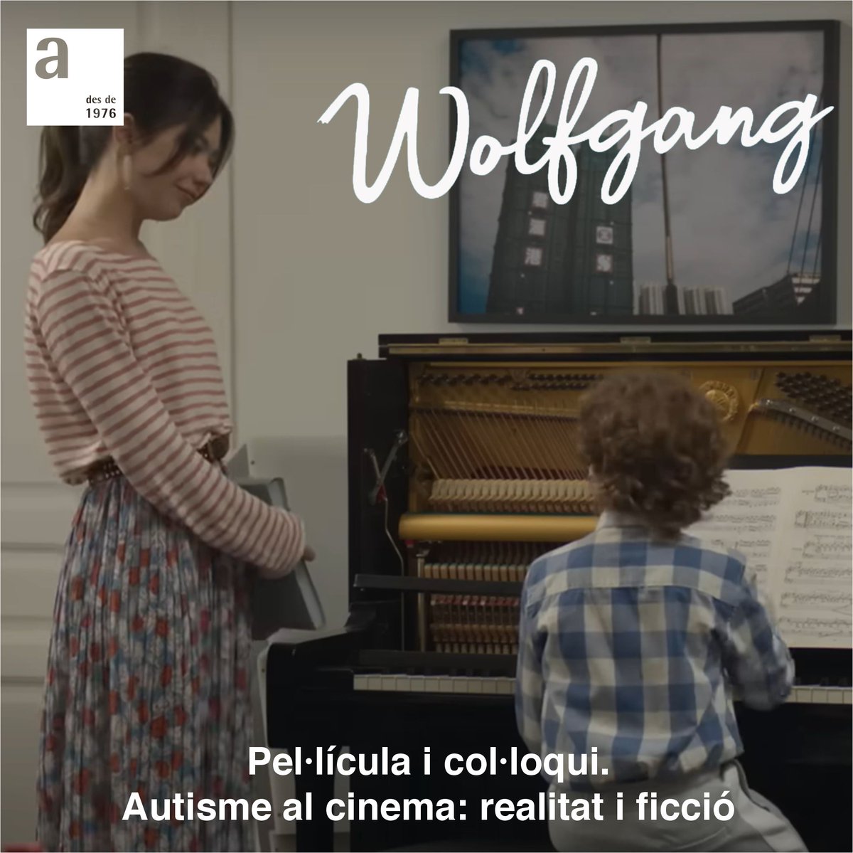 AutismeGarriga's tweet photo. Dissabte 5 d’abril, 18 h, al @CineAlhambra projecció de Wolfgang, pel·lícula que ens convida a reflexionar sobre la diversitat de l’experiència autista.
Tot seguit, col·loqui amb la participació de persones amb autisme, familiars i professionals. No t’ho perdis! https://t.co/PaO5550tP6