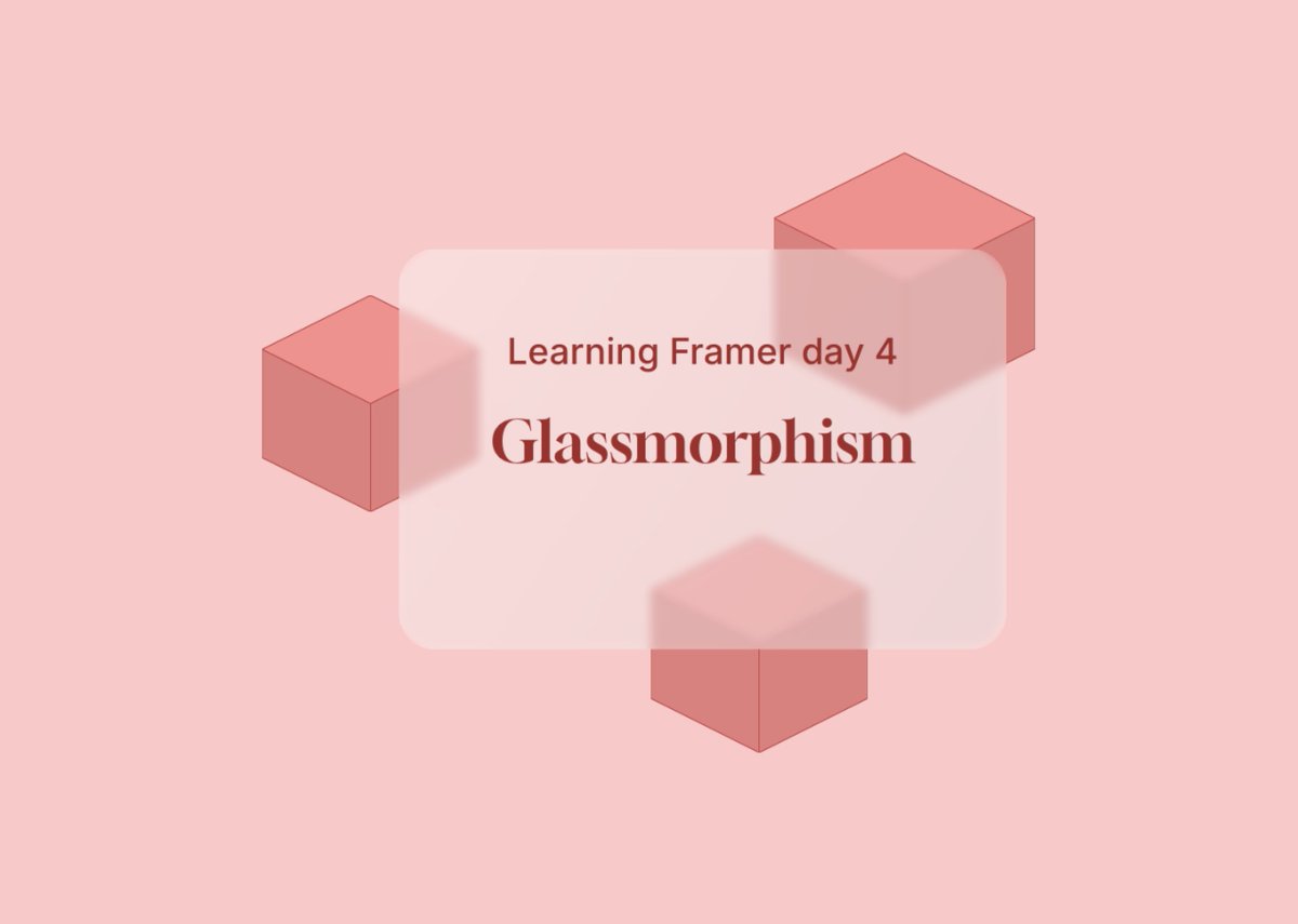 Howard_creator's tweet image. Day 4 - learning @framer 

Today, I tried to create glassmorphism card on Framer. It was harder to do it than Figma. But I manage to make it. 

Take a look: day4.framer.media

#framer #buildinpublic #daretoshare24