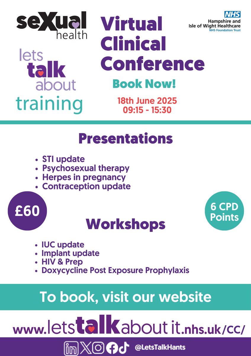 Are you a professional interested in this years Clinical Conference?!

Book your tickets TODAY at - letstalkaboutit.nhs.uk/CC