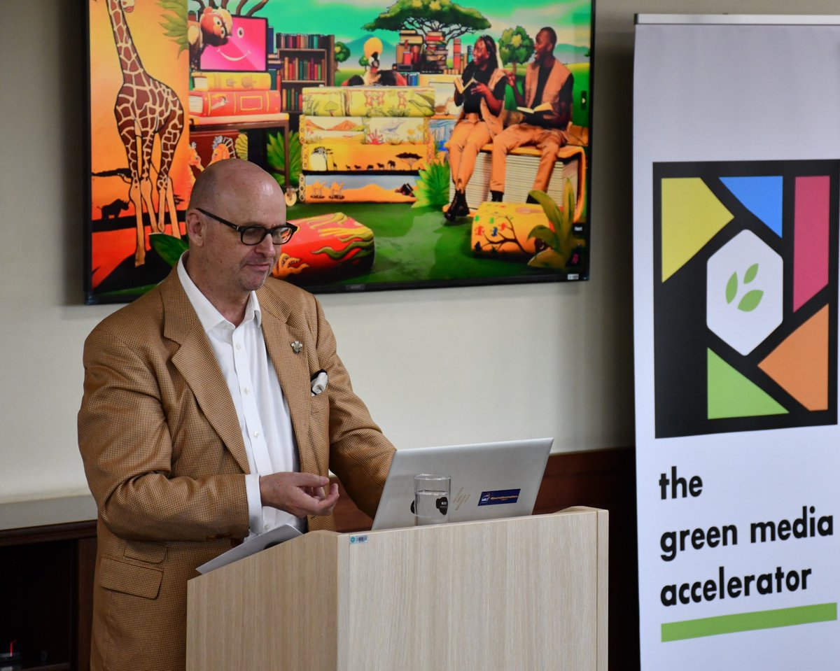 CharmAfric's tweet image. "The Green Media Accelerator (GMA) will surely become a driving force in the climate change awareness and action sector as it supports youth voices. Looking forward to seeing the projects supported and how they develop!"
Ross Franks
CEO of @bunitv (Kenya) and Speaker at the…