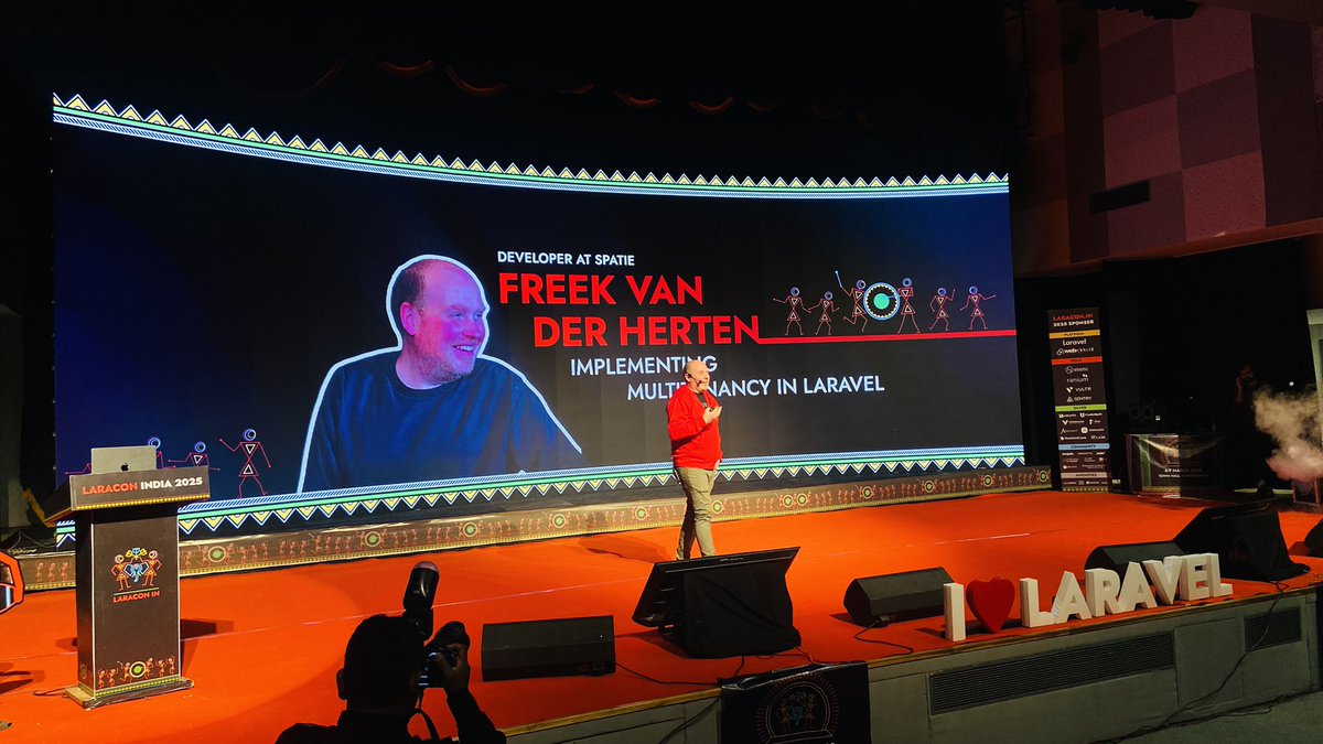 LaraconIN (@laraconin) on Twitter photo Hello everyone, the video of the first talk by <a href="/freekmurze/">Freek Van der Herten 🔭</a> on “Implementing Multitenancy in Laravel” at Laracon India 2025 is now available on YouTube.
Link: youtu.be/JmEmrLtMB_A?si…
Subscribe to the channel for prompt updates. Hello everyone, the video of the first talk by <a href="/freekmurze/">Freek Van der Herten 🔭</a> on “Implementing Multitenancy in Laravel” at Laracon India 2025 is now available on YouTube.
Link: youtu.be/JmEmrLtMB_A?si…
Subscribe to the channel for prompt updates.