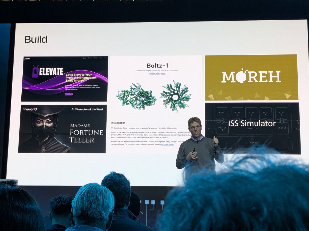 moritzthuening's tweet image. Release of TT-Boltz during the keynote by @DavidBennett__ at Dev Day in SF. What a day!
github.com/moritztng/tt-b…
