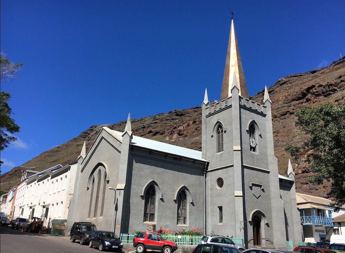 4 April marks  anniversary of the completion of St James’ Church in Jamestown, St Helena  in 1774. The oldest surviving Anglican church south of the Equator. 
Until  1869 diocese of St Helena included British residents of Rio and other towns on eastern seaboard of South America