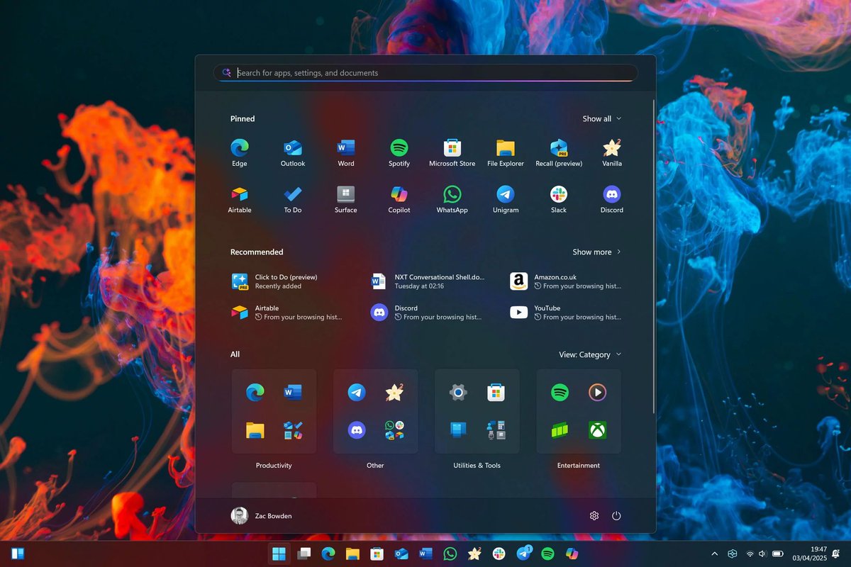 Меню «Пуск» мощно обновится. Новый интерфейс обнаружили в одной из свежих инсайдерских сборок Windows 11.

buff.ly/GlHbZd2

#Windows #Windows11 #WindowsInsider
