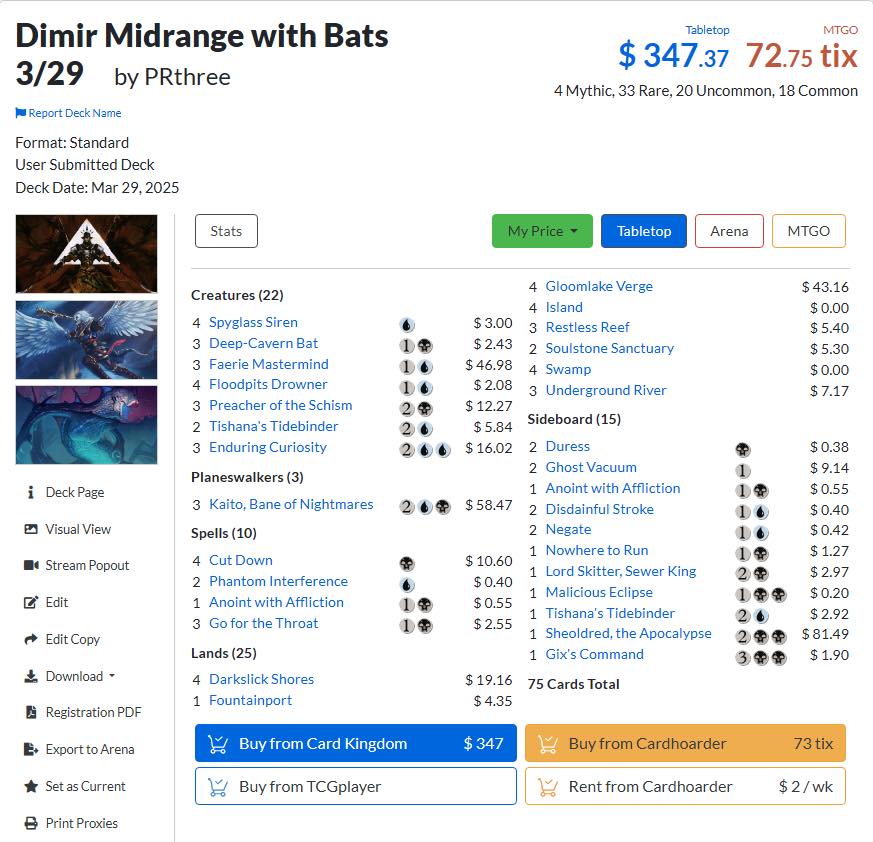 philipPR3rama's tweet photo. Philippines Champion

Using Dimir Midrange, 74 players
R1 RG Aggro WW
R2 RG Aggro LWW
R3 G Stompy WW
R4 UB Mid LWD
R5 Domain Zur WW
R6 RG Aggro WW
R7 Temur Otters ID
QF GW Cage WLW
SF GW Rabbits WW
F Temur Otters WW
https://t.co/y6ZfLS7vou
#mtg #magithegathering
@fireshoes https://t.co/BiN9txv6j2