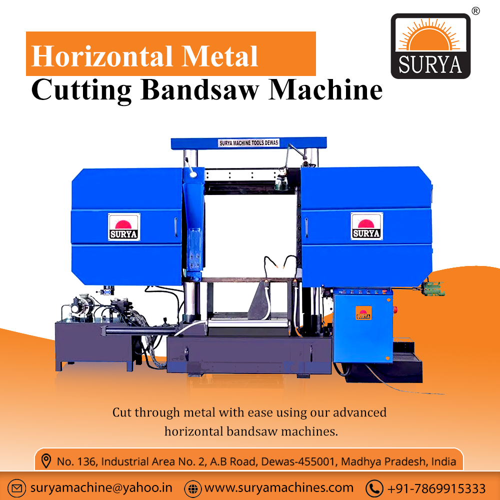 SuryaMachine's tweet image. Horizontal Metal Cutting #BandSawMachines offer precise, efficient cutting of metals like steel and aluminum. Our machines feature a robust frame, an adjustable blade, and minimal maintenance, ensuring durability and high performance for industrial use.

suryamachines.com/horizontal-met…