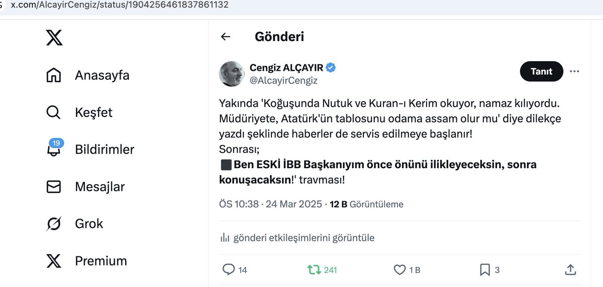 ↘️MÜNECCİM değilim, sadece CİĞERİNİ biliyorum..!
