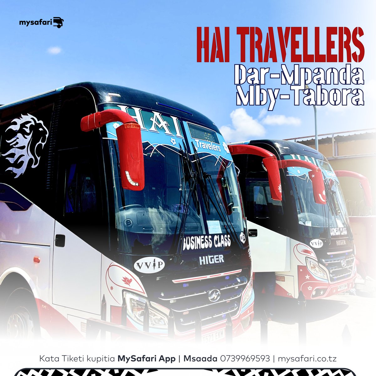 mysafari255's tweet photo. Ijumaa Kareem.
Safiri salama na @haitravelertz - kwa safari za Dar- Mpanda - Mbeya - Tabora.
#MySafari #MchongoKiganjani #tiketionline #onlinebooking #tiketi #busticketbooking #busticketonline #busticketapp #busticketintanzania #busticketing #MySafari #MchongoKiganjani https://t.co/JtbzwE3KkR
