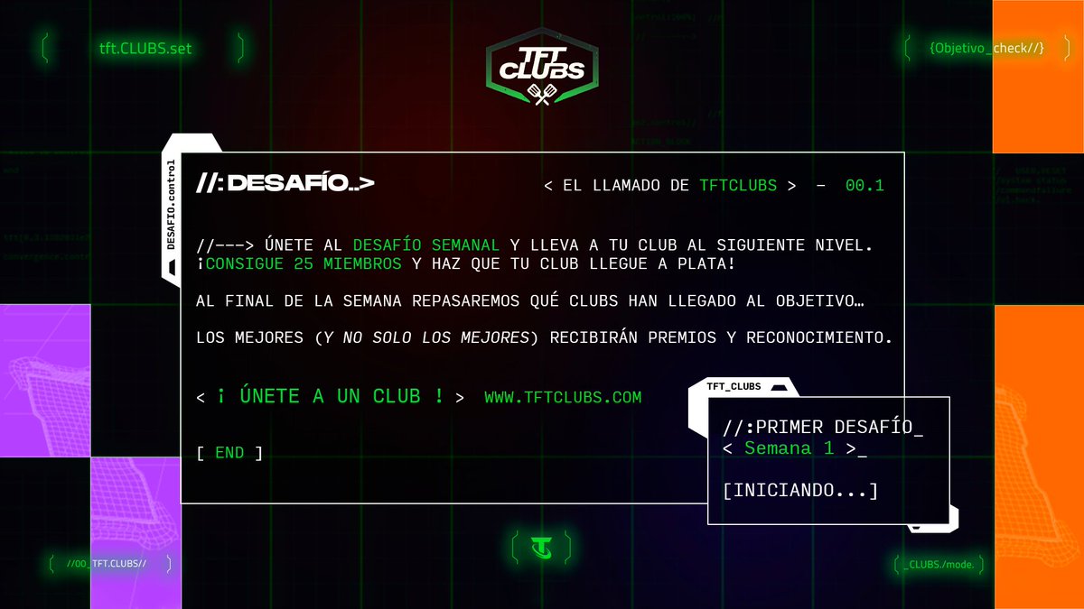 Únete al desafío semanal y lleva a tu club al siguiente nivel. ¡Consigue 25 miembros y haz que tu club llegue a Bronce! 

Al final de la próxima semana repasaremos qué clubs han llegado al objetivo… y los mejores (y no solo los mejores) recibirán premios y reconocimiento. ¡Es el