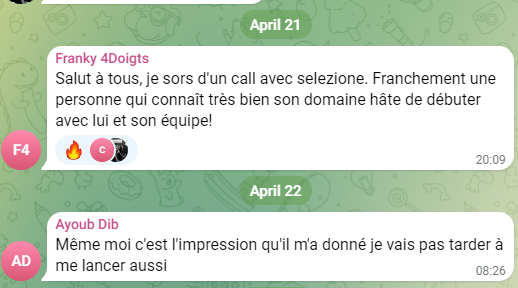 SelezioneFR's tweet photo. Voici encore des retours sur le Telegram public

Je n’ai forcé la main de personne pour prendre un call gratuit

Et je ne demande rien en contrepartie… Pourtant les retours sont toujours excellents

Pour du gratuit… J’essaierais de prendre ce call, personnellement https://t.co/jGdHphsgb3