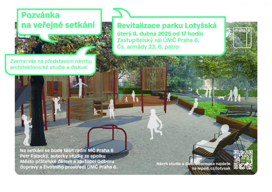 Přijďte v úterý 8.4. na veřejnou prezentaci revitalizace parku Lotyšská