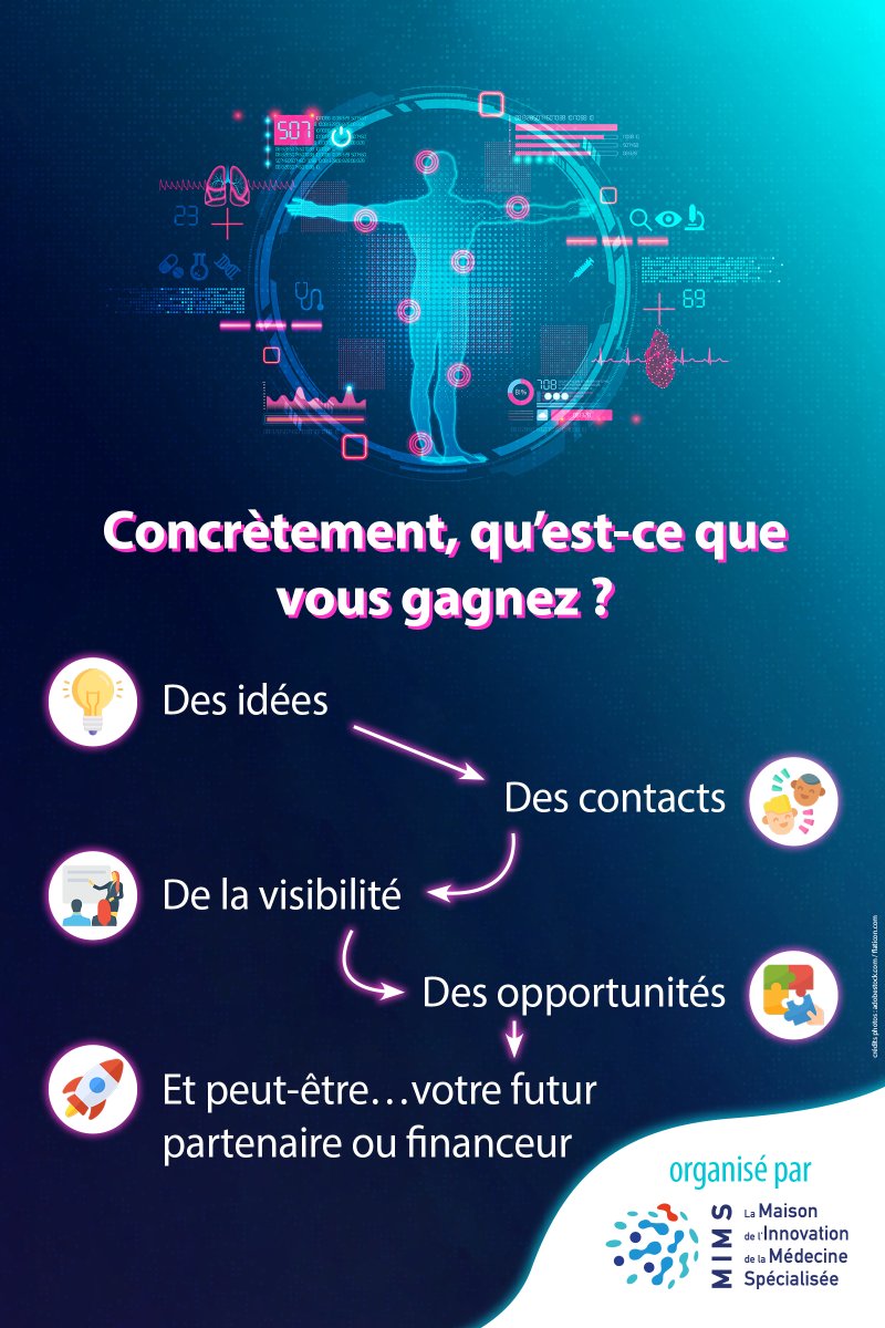 🚀 Vous développez une solution santé ?

 Le Forum Innovation Santé 2025 est LE rendez-vous à ne pas manquer !

🎯 Pitchs, networking, formations, ateliers…
 📅 5 &amp; 6 juin – Palais des Congrès du Futuroscope

 🔗 Inscrivez-vous : leforuminnovationsante.fr/inscription

#MIMS #StartupsSanté