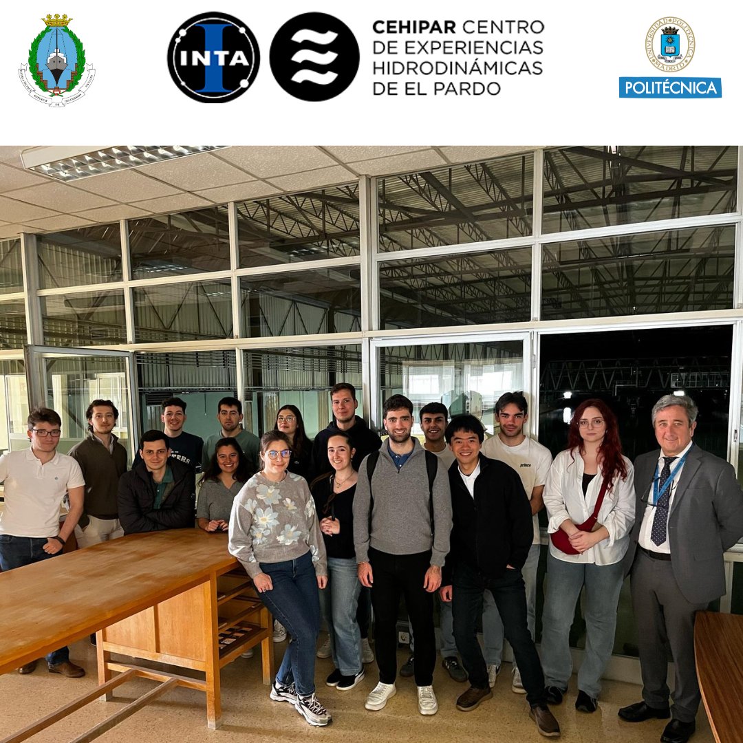 ETSIN_Oficial's tweet photo. En el CEHIPAR fueron recibidos por Francisco J. Pérez Villalonga, Dr. Ingeniero naval por @La_UPM  y Subdirector General de Sistemas Navales, del Instituto Nacional de Técnica Aeroespacial (@intaespana ), y responsable del CEHIPAR
#etsinavales #somosupm #inta #cehipar https://t.co/AVIyRqKqbB