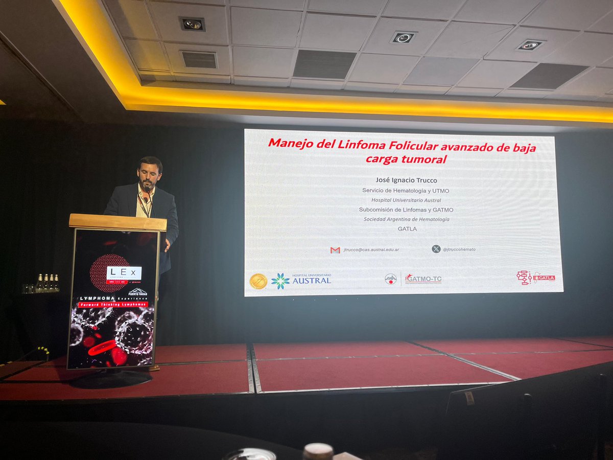 Kick off #LEX2025 con el bloque educacional.  Un honor haber discutido el manejo del linfoma folicular de baja carga tumoral con colegas y amigos.  “Si no nos animamos a observar a algunos, probablemente sobretrataremos a muchos”