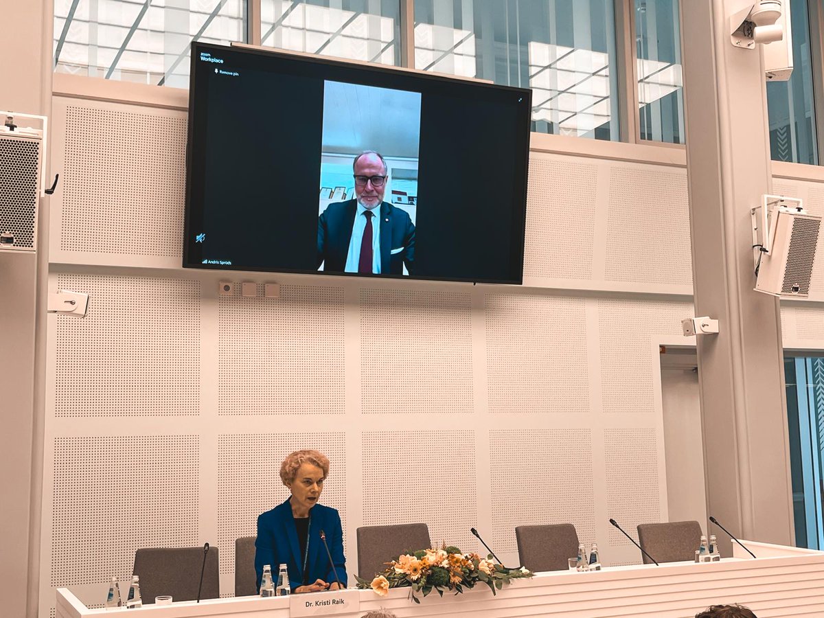 Ārpolitika (@liia_lv) on Twitter photo #TEUC2025 it's time for a keynote conversation on European defense. 👀 Minister of Defense <a href="/AndrisSpruds/">Andris Spruds</a> thinks that NATO's 76th anniversary is a reflection point. The EU must step up support for Ukraine, and further defense investment. Latvia has taken an active lead in both! 🇱🇻 #TEUC2025 it's time for a keynote conversation on European defense. 👀 Minister of Defense <a href="/AndrisSpruds/">Andris Spruds</a> thinks that NATO's 76th anniversary is a reflection point. The EU must step up support for Ukraine, and further defense investment. Latvia has taken an active lead in both! 🇱🇻