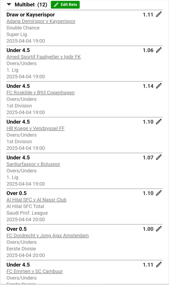 LuckyDoubles's tweet image. ▶️ 2.7+ Odds ⚽ Kick off: 19:30 ✌️ ⚽
Bet Code: X9595679A
#sportsbet #bettingX #punter