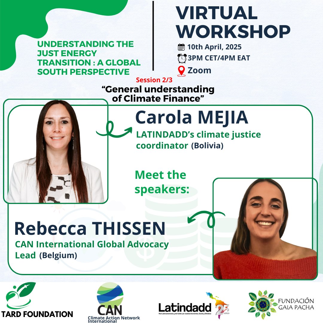 Session 2 of the virtual workshop is approaching and we're excited to introduce the speakers: Rebecca Thissen and Carola Mejía.

Register in advance for this meeting:

us06web.zoom.us/meeting/regist…
