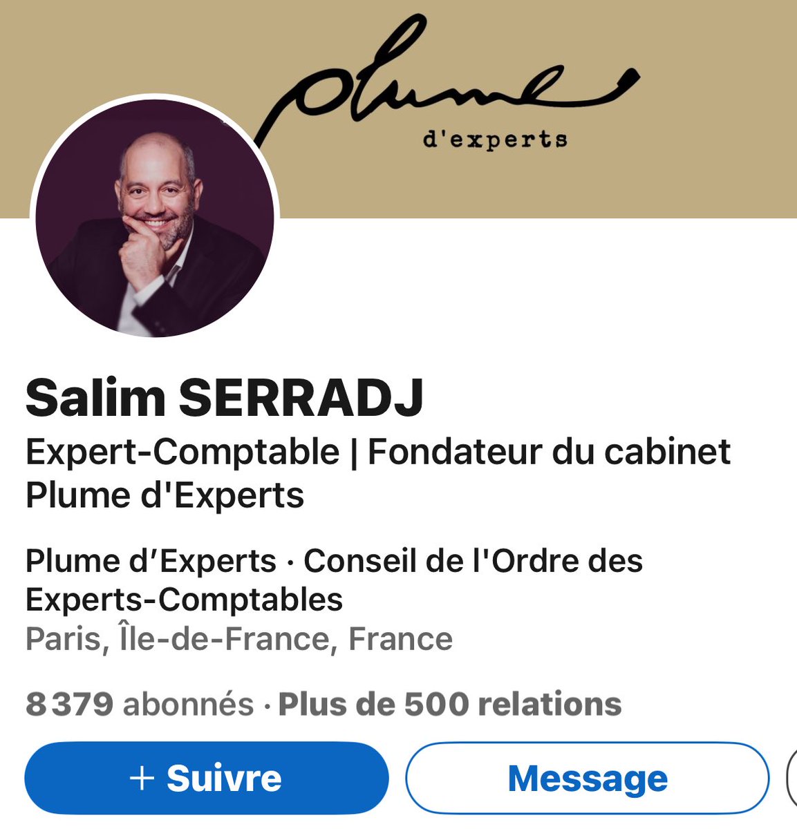 SwordOfSalomon's tweet photo. 🚨SIGNALEMENT : Je vous présente Salim Serradj, expert-comptable installé à Neuilly-sur-Seine, qui a publiquement tenu des propos négationnistes et ignobles sur LinkedIn.

Dans un commentaire, il a osé affirmer que “le Hamas n’a pas tué d’enfants le 7 octobre”.

Or, les faits sont documentés : plusieurs dizaines d’enfants et de bébés ont été massacrés par le Hamas le 7 octobre 2023 — certains brûlés vifs, abattus à bout portant, ou assassinés à l’arme blanche.

De plus, M. Serradj a liké plusieurs publications à caractère antisémite qui nazifiaient les Juifs.

⚖️ @CSOEC @OECParis Nous demandons l’ouverture immédiate d’une enquête disciplinaire et des sanctions à la hauteur de la gravité de ses propos.

Cc @C_DeSaintMichel @RoitmanVrd @lbenoudiz