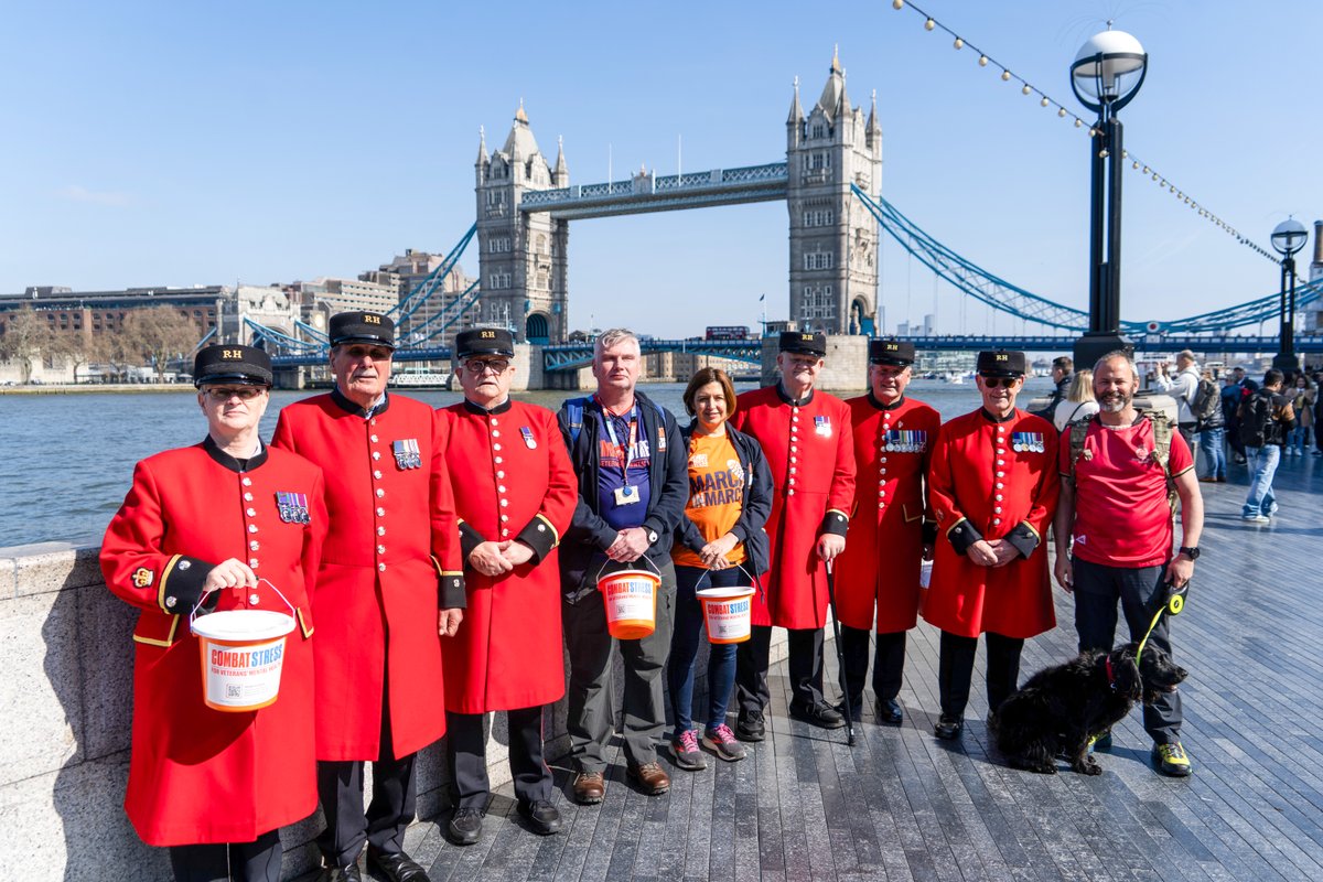 Royal Hospital Chelsea (@rhchelsea) on Twitter photo Last week we joined <a href="/CombatStress/">Combat Stress</a> for the annual #MarchinMarch joint fundraising walk.
As part of the march, Chelsea Pensioners walked over 5 miles from the Royal Hospital Chelsea to the Tower of London in their iconic scarlet uniforms to raise funds for both charities. Last week we joined <a href="/CombatStress/">Combat Stress</a> for the annual #MarchinMarch joint fundraising walk.
As part of the march, Chelsea Pensioners walked over 5 miles from the Royal Hospital Chelsea to the Tower of London in their iconic scarlet uniforms to raise funds for both charities.