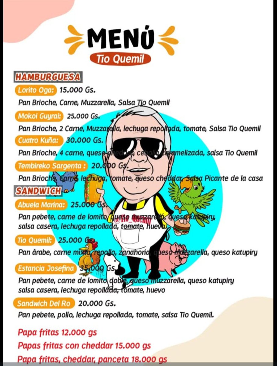 Los familiares de Quemil abrieron una hamburguesería y las hamburguesas se llaman así.
Donde ? Atrás mismo del Real Fernando qué esta sobre Mcal Estigarribia .
Aun no fui pero esta en los planes