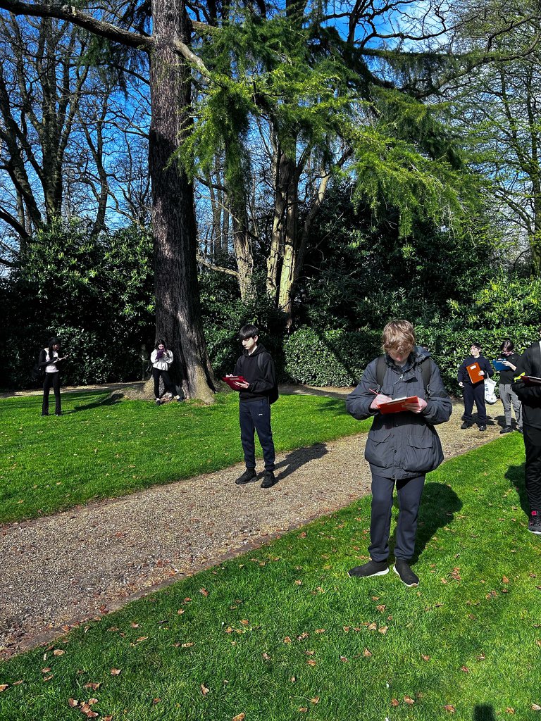 Getting stuck in with drawings and learning about the history!