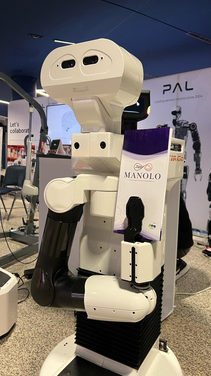 We were proud to share MANOLO’s vision, objectives, and concept at #ERF25 through the distribution of our project leaflet. Many thanks to our partner <a href="/PALRobotics/">PAL Robotics</a>!
Visit our website to learn more about Cloud-Edge Efficient &amp; Trustworthy AI: manolo-project.eu