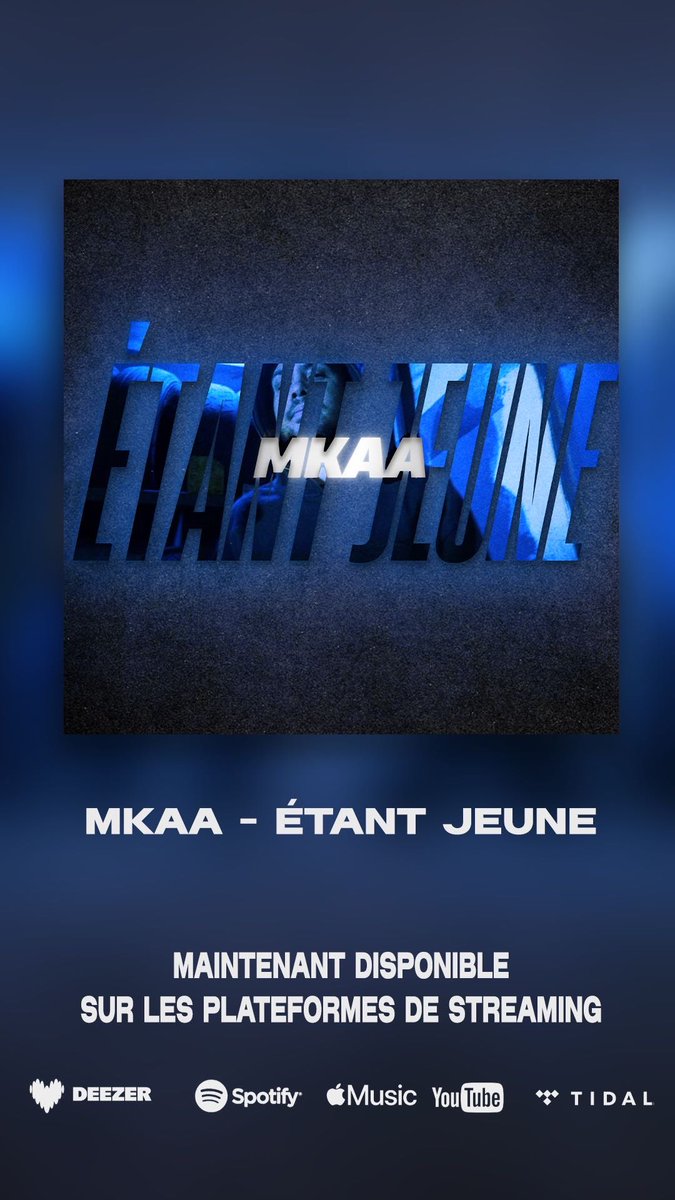 kamehouserec's tweet photo. Nous sommes fiers d’annoncer la sortie du nouveau single “Étant jeune” de @mkaa972 , désormais disponible sur toutes les plateformes.
Rendez-vous 18h pour le clip !
https://t.co/SIPsN17Liv
#MKAA #KameHouseRecords https://t.co/FZuwyGuKW6
