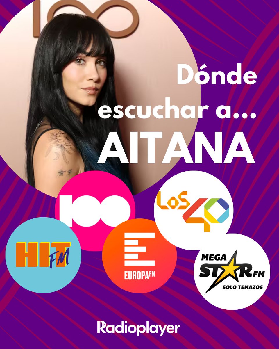 ¿No puedes dejar de bailar con sus temazos? Normal. ¡Es <a href="/Aitanax/">AITANA</a>   ! Escúchala en tu emisora favorita a través de la app de Radioplayer y ponle ritmo a tu viernes con su música. 🔥🎧📲❤

#radioplayer #aitana #musica #radio #artistaespañola