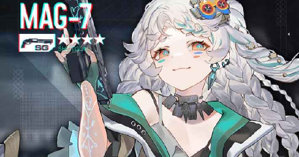 「MAG-7(ドルフロ)モジャ毛+スレンダー FPSゲームが好きエレグ(NIKK)」|龍トウのイラスト