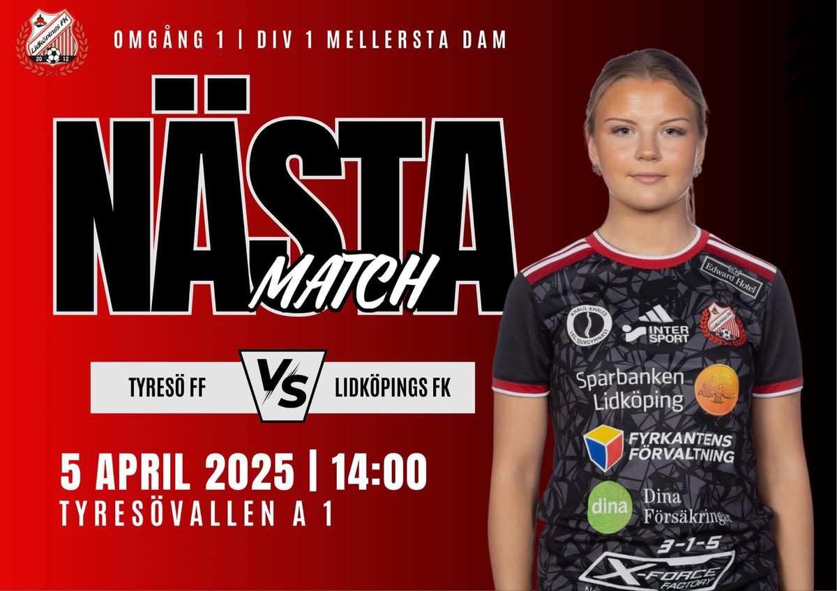Vi är så redo vi kan bli  - Premiärdagen är imorgon lördag borta mot @tyresoffdam 🔥. 

🆚 Tyresö FF
🕝14:00
📲 Följ matchen via ”Min fotboll”. 

Nu kör vi💪🏼. 

#lfkdam #division1 #säsongspremiär2025

❤️🖤