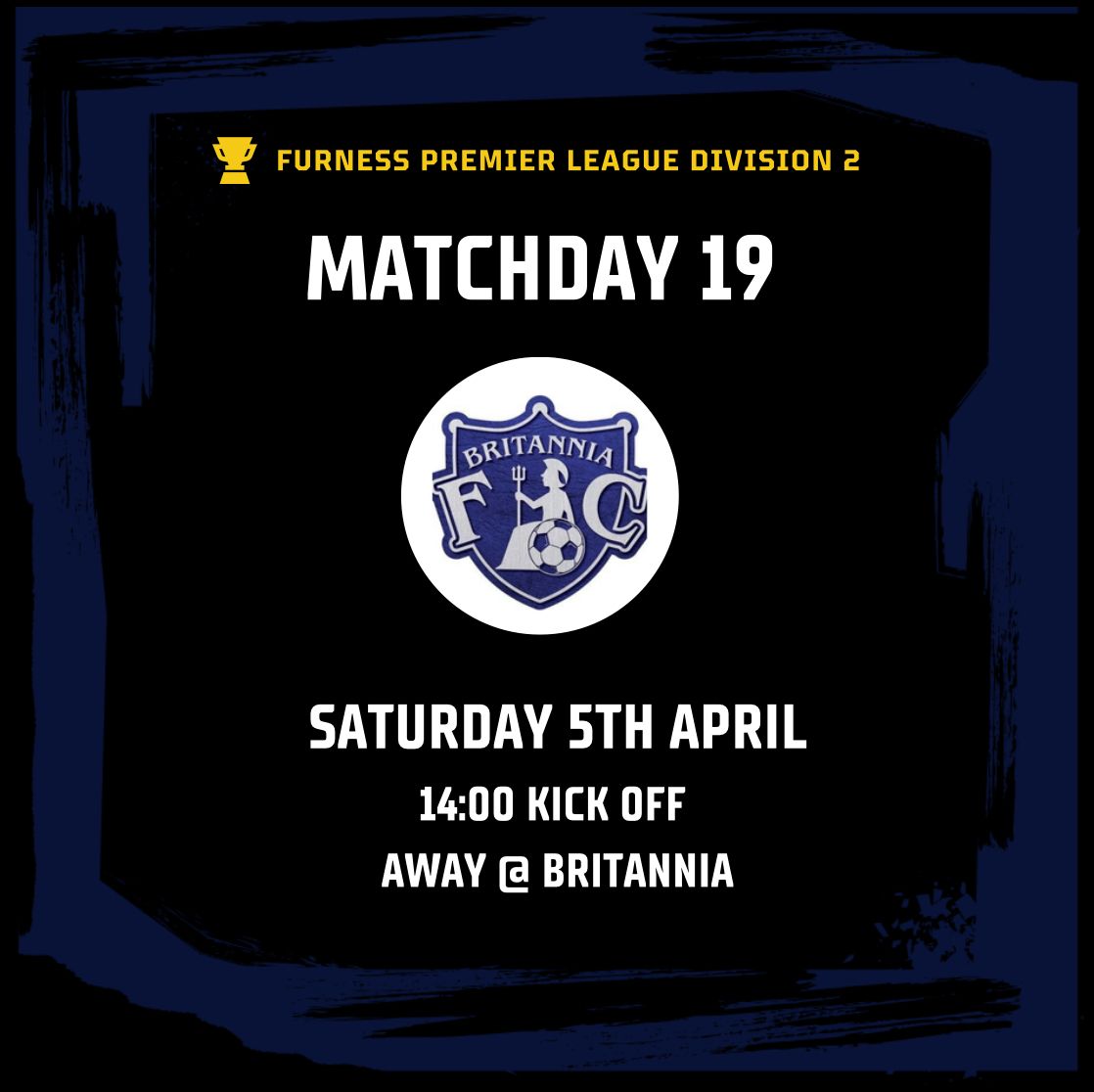 Barrow Wanderers FC (@barrowwanderers) on Twitter photo Two big games tomorrow for both sides as the first team face <a href="/HaveriggUnited/">Haverigg United FC</a> away from home in a game that will potentially decide the Division 1 champions.
For the reserves, it's a short trip to Redwaters where in their push for promotion they take on <a href="/1BRITANNIA/">Britannia FC</a> res. Two big games tomorrow for both sides as the first team face <a href="/HaveriggUnited/">Haverigg United FC</a> away from home in a game that will potentially decide the Division 1 champions.
For the reserves, it's a short trip to Redwaters where in their push for promotion they take on <a href="/1BRITANNIA/">Britannia FC</a> res.