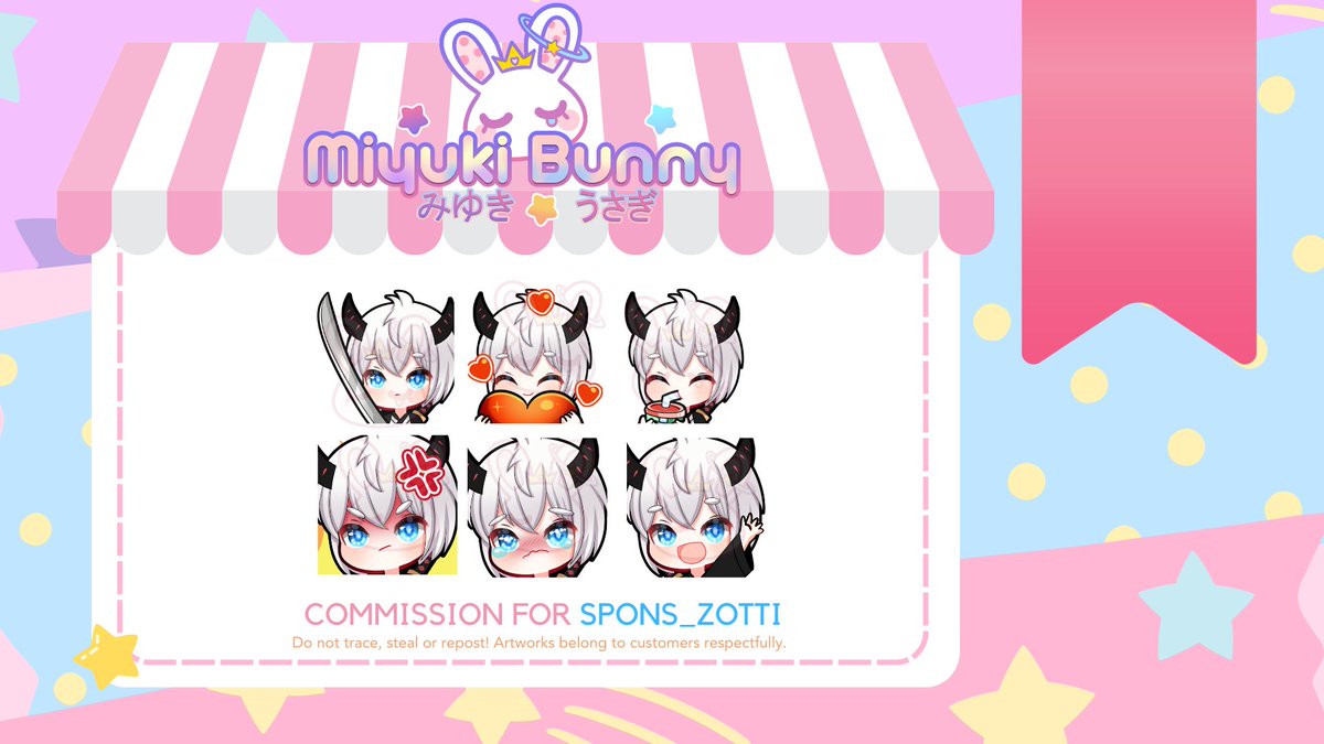 Etwas Neues ist im Chat passiert… 👀💬
Schauts vorbei und entdeckt meine brandneuen Emotes! Emotes:<a href="/MiyukiBunny/">🐰🌸 Miyuki 🌸ミユキバニー🌸🐰VArtist</a>